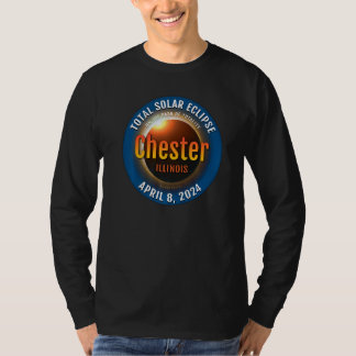 Camiseta Chester Illinois IL Total Solar Eclipse 2024 3