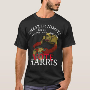 CAMISETA CHESTER NIMITZ DIZ VOTE KAMALA HARRIS TIO SAM
