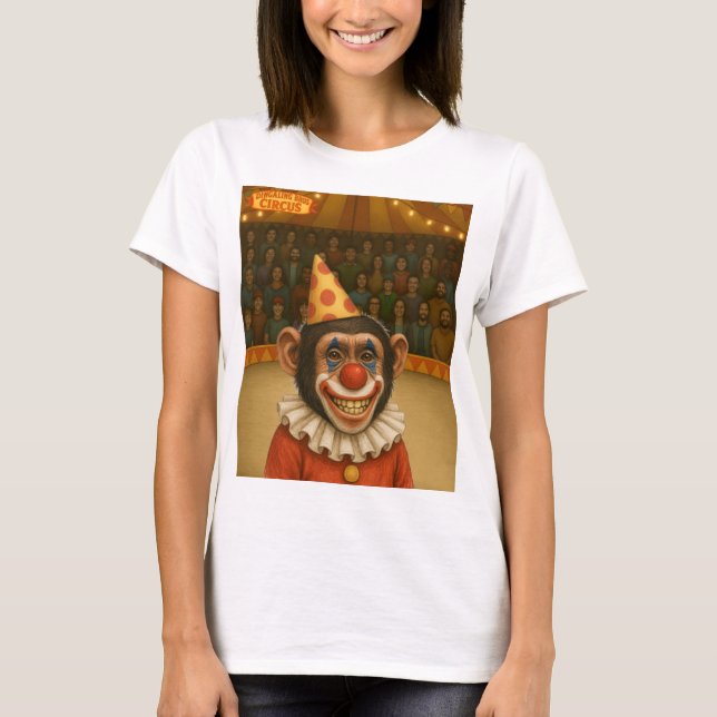 Camiseta Chester o chimpancé palhaço (Frente)