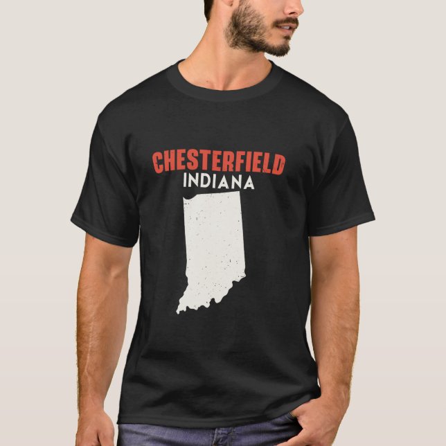 Camiseta Chesterfield Indiana State America Viagem Indi (Frente)