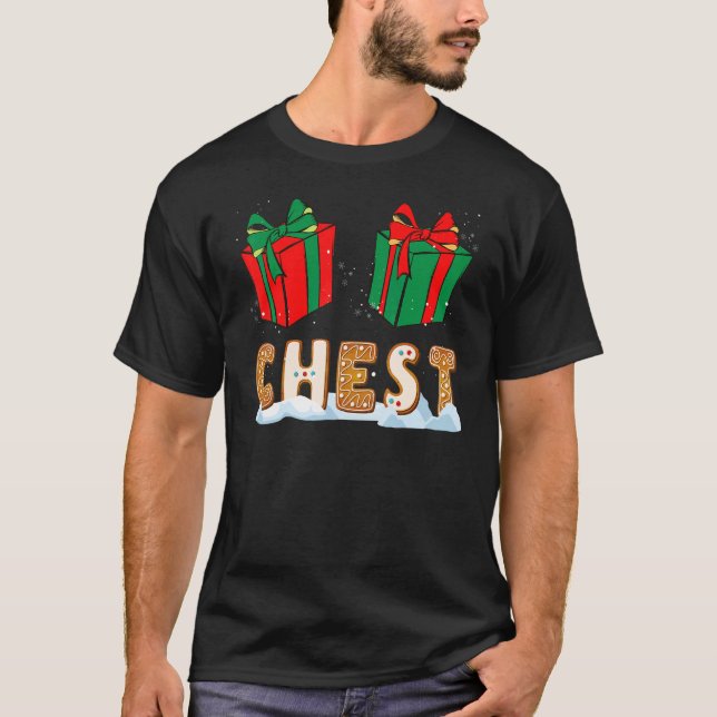 Camiseta Chestnut Christmas Matching for Couples (Frente)