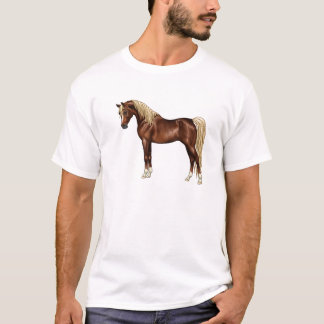 Camiseta Chestnut Flaxen Mane Egípcio Cavalo Árabe G