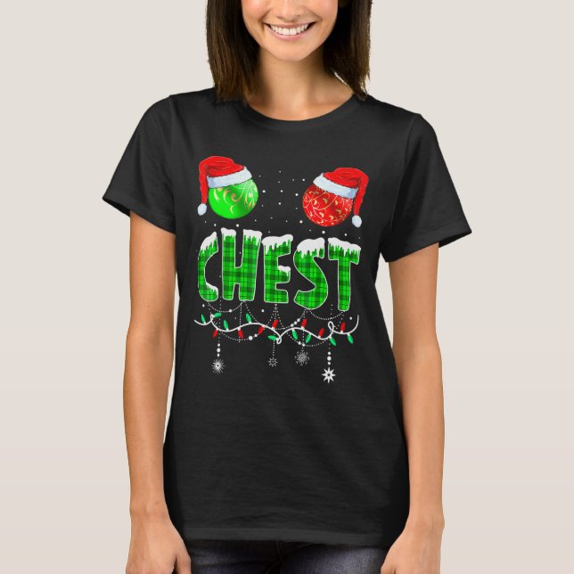 Camiseta Chestnuts Matching Family Funny Chest Nuts Christm (Frente)