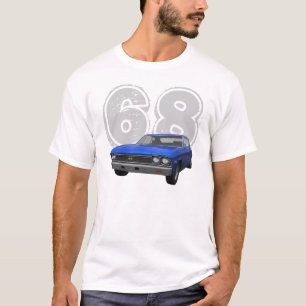 Camiseta Chevelle 1968 SS: Revestimento azul: T-shirt