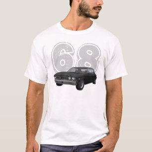 Camiseta Chevelle 1968 SS: Revestimento preto: T-shirt