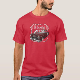 Camiseta Chevrolet Air 1955. 55 Red Chevy. Americano.