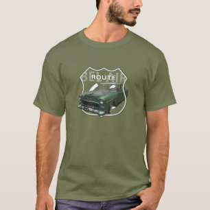 Camiseta Chevrolet Air 1955. Green Chevy 55. Americano.
