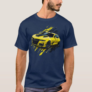 Camiseta Chevrolet Camaro de Quinta Geração Amarela