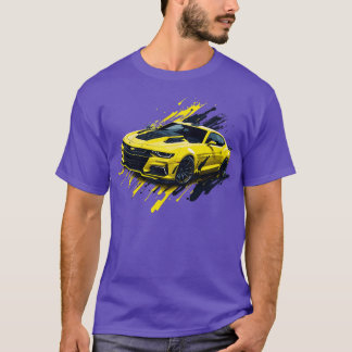 Camiseta Chevrolet Camaro de Quinta Geração Amarela