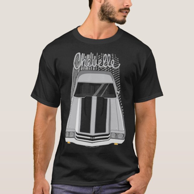 Camiseta Chevrolet Chevelle SS 1970 - silver T-Shirt (Frente)