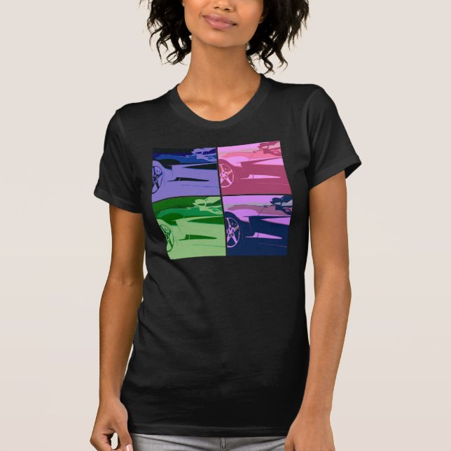 Camiseta Chevrolet Corvette Pop Art (Frente)