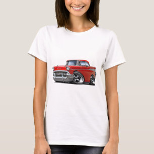 Camiseta Chevy 1957 Belair Rod encarnado