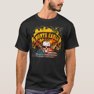 Camiseta Chevy Monte - Carlo - crânio da bandeira da