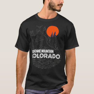 Camiseta Cheyenne Mountain Colorado camionagem natural d