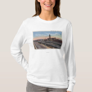 Camiseta Cheyenne, WY - estação de estrada de ferro