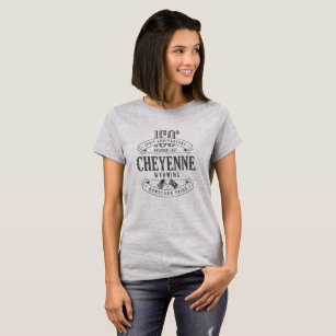 Camiseta Cheyenne, Wyoming 150th Anniv. t-shirt 1-Color