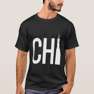 Camiseta Chi White Chicago Skyscraper City