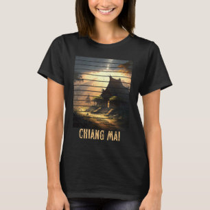 Camiseta Chiang Mai Tailândia, mochila e nômada digital