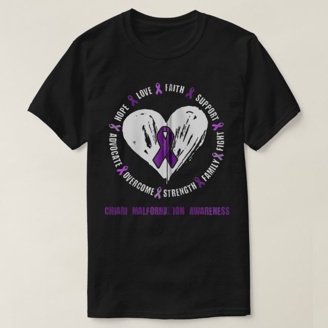 Camiseta Chiari Malformation Awareness Arnold Chiari Malfor (Frente do Design)