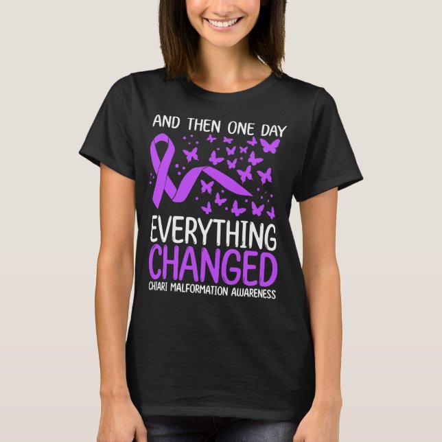 Camiseta Chiari Warrior Ribbon Chiari Malformation Awarenes (Frente)