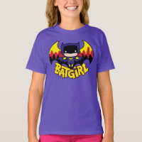 Chibi Batgirl Com Skyline & Logo Gotham