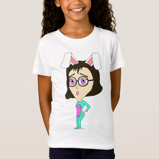 Camiseta chibi bunnygirl (Frente)