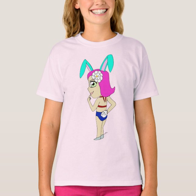 Camiseta chibi bunnygirl (Frente)