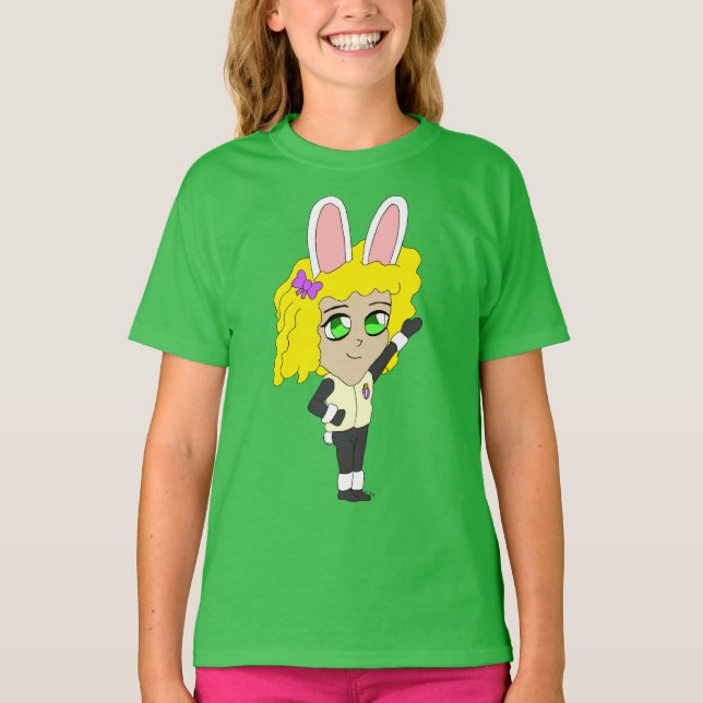 Camiseta chibi bunnygirl (Frente)
