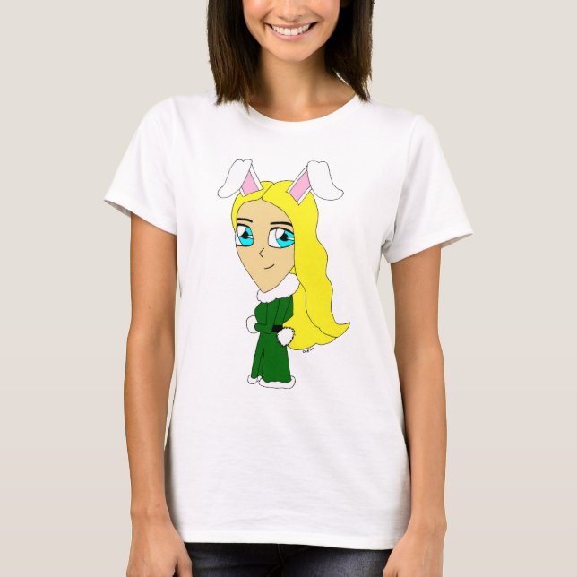 Camiseta chibi bunnygirl (Frente)