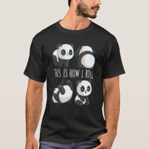 Camiseta Chibi Cute Panda Para Meninas Urso Panda