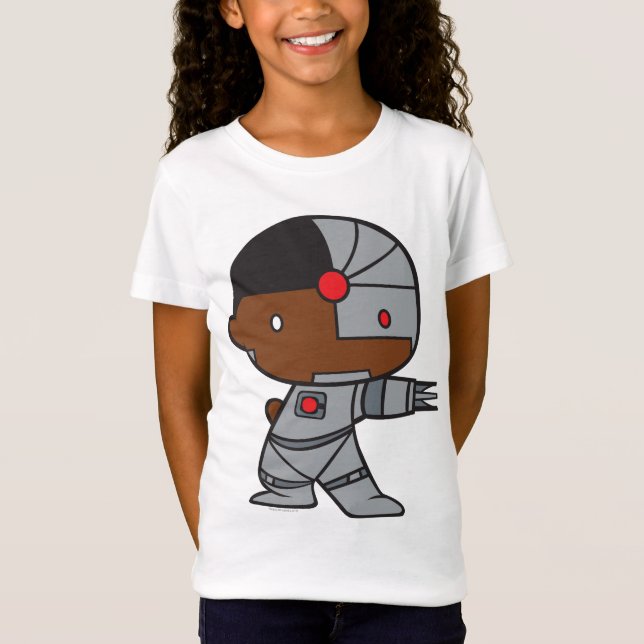 Camiseta Chibi Cyborg, de dois lados (Frente)