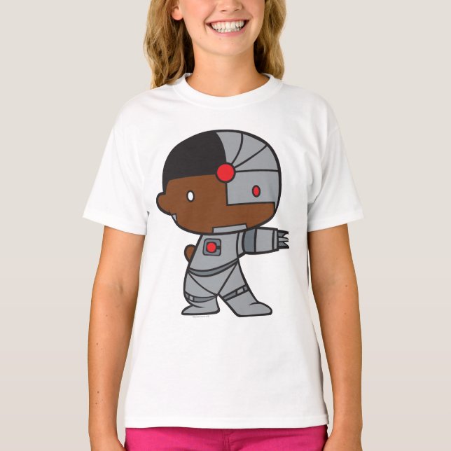 Camiseta Chibi Cyborg, de dois lados (Frente)