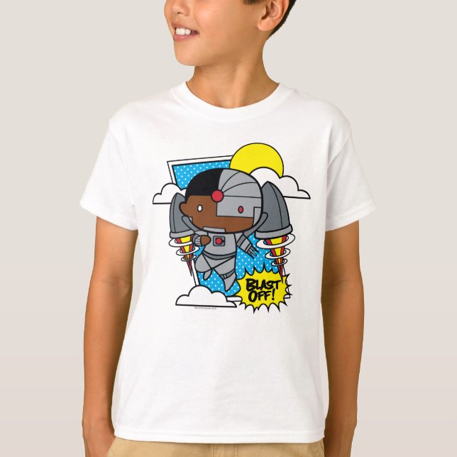 Camiseta Chibi Cyborg Desliga! (Frente)