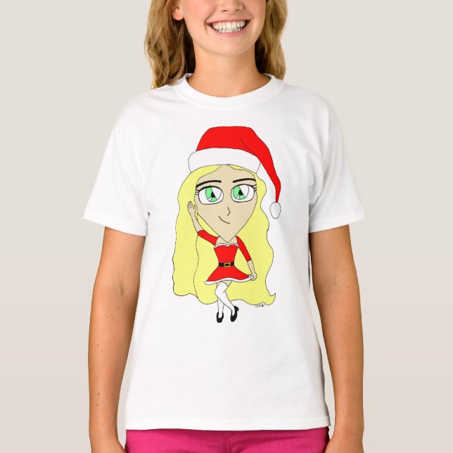 Camiseta Chibi de Natal (Frente)