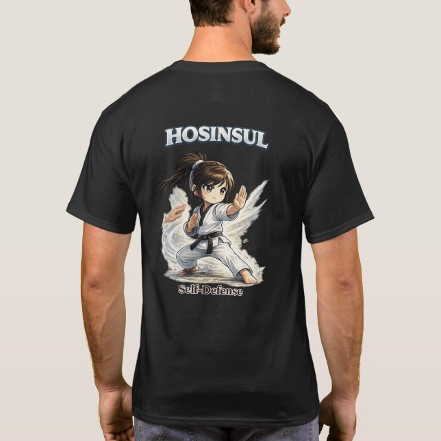 Camiseta Chibi Dojo Hosinsul Autodefesa (Verso)