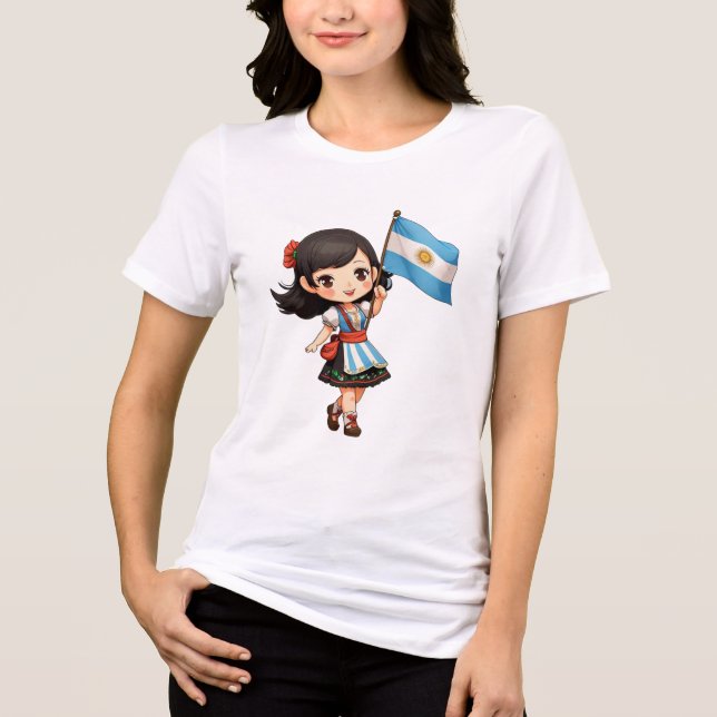 Camiseta chibi Estampado divertido Moda casual Art (Frente)