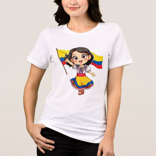 Camiseta chibi Estampado divertido Moda casual Art (Frente)