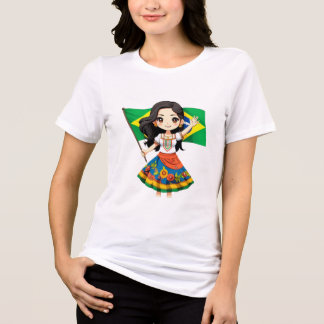 Camiseta chibi Estampado divertido Moda casual Art