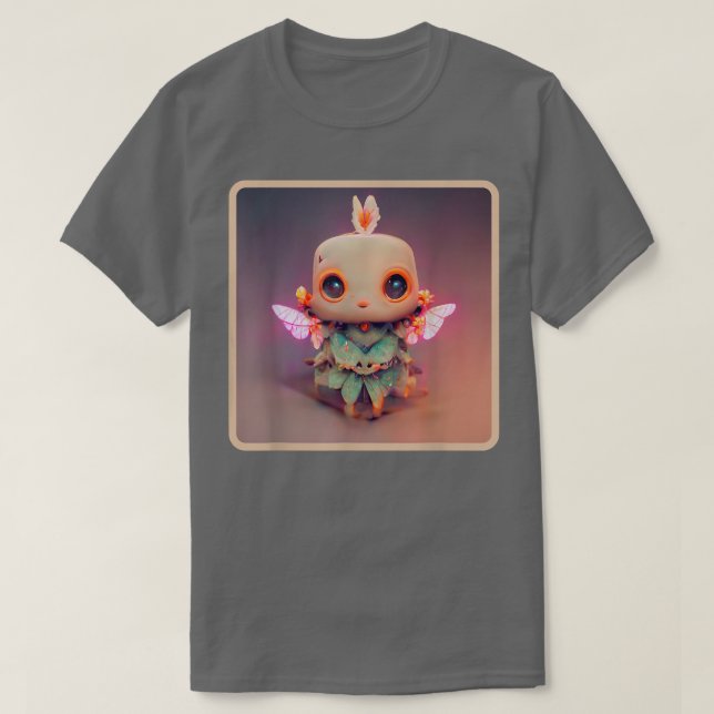 Camiseta Chibi Fairies Kawaii Fairies Amigos Para Fairycore (Frente do Design)