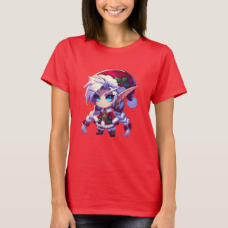 Camiseta Chibi Fantasy Christmas Elf