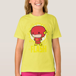 Camiseta Chibi Flash com eletricidade