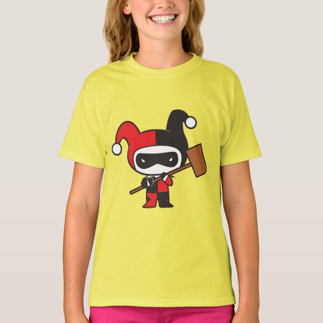 Camiseta Chibi Harley Quinn de Dois Lados (Frente)