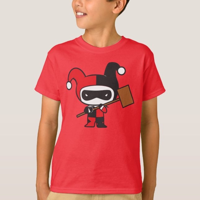 Camiseta Chibi Harley Quinn de Dois Lados (Frente)