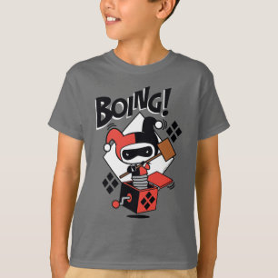 Camiseta Chibi Harley-Quinn-In-A-Box Com Martelo