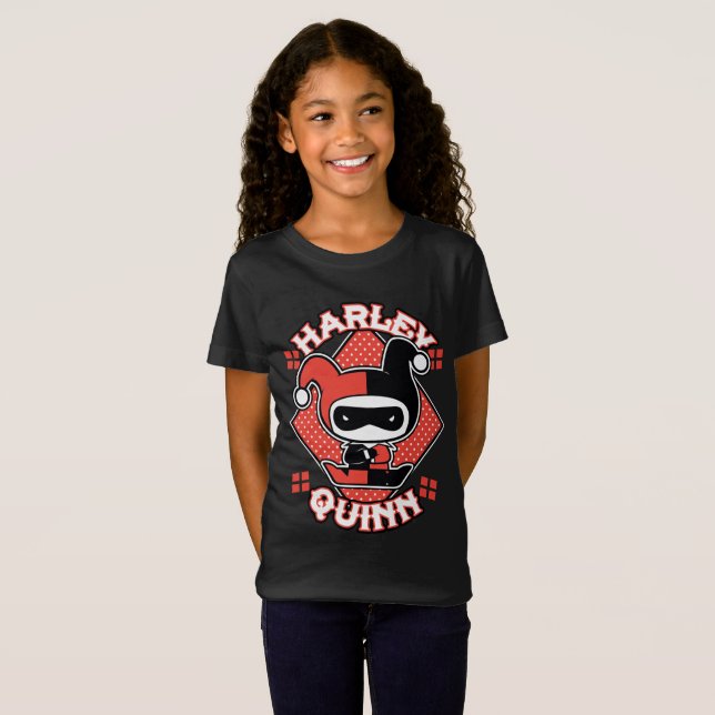 Camiseta Chibi Harley Quinn Splits (Frente Completa)