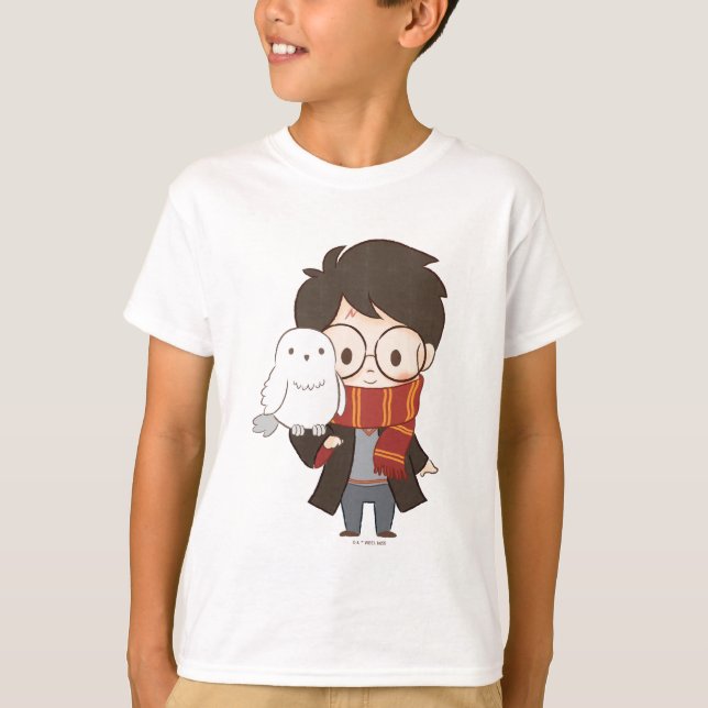 Camiseta Chibi HARRY POTTER™ & Hedwig (Frente)