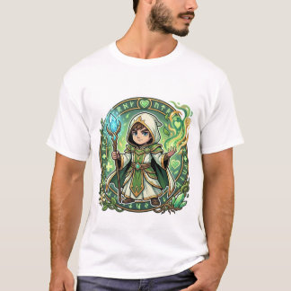 Camiseta Chibi Healer Cleric Way of the Healer Kanji