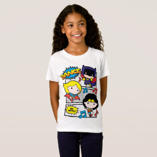Camiseta Chibi Heroes Dançando