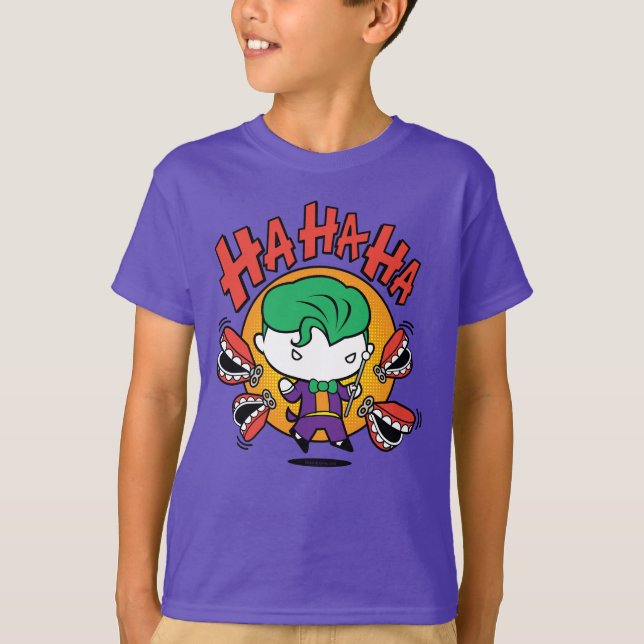 Camiseta Chibi Joker Com Dentes De Brinquedo (Frente)