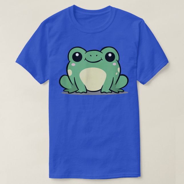 Camiseta Chibi Kawaii Frog Amphibian Animal Frog Pond Lover (Frente do Design)
